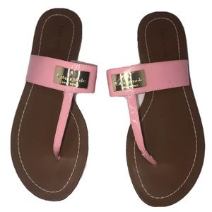Kate Spade pink thong sandals